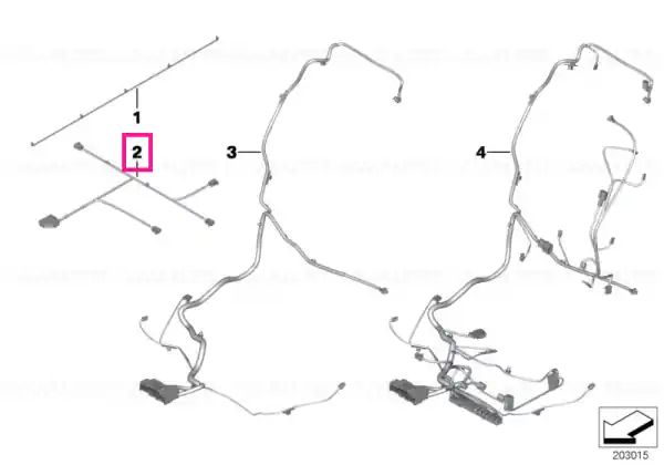 Wiring harness, seat motors, front right - BMW Discount