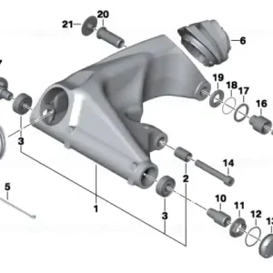 Chilipir Șurub cap bombat, M12X80-10.9-MK - BMW Motorrad