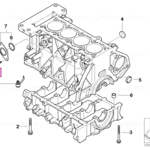 Disponibil imediat Șurub hexagonal cu șaibă, M6X16 - BMW - Mini