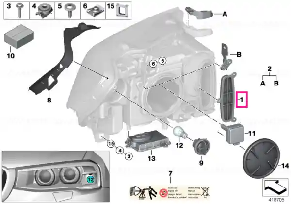 Ofertă specială Headlight driver module, xenon lights - BMW