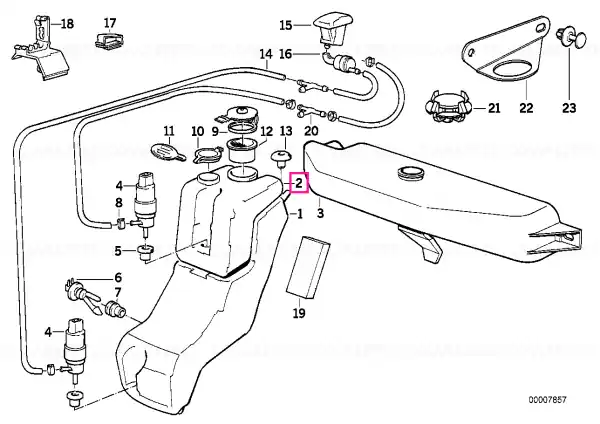 Fluid container - BMW Doar azi