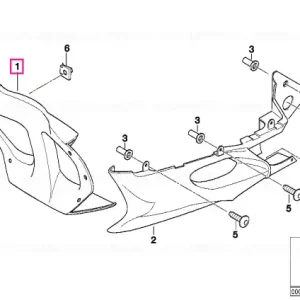 Spoiler centre prime-coated - BMW Motorrad Disponibil imediat