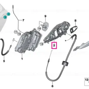 Vezi acum Carrier, outside door handle, right - BMW