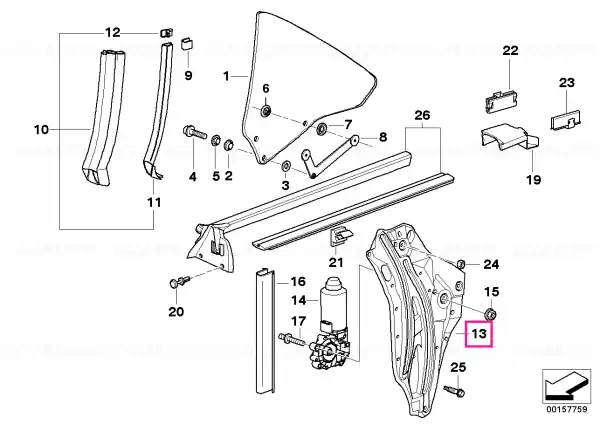 Reduceri Window lifter with motor, rear left - BMW