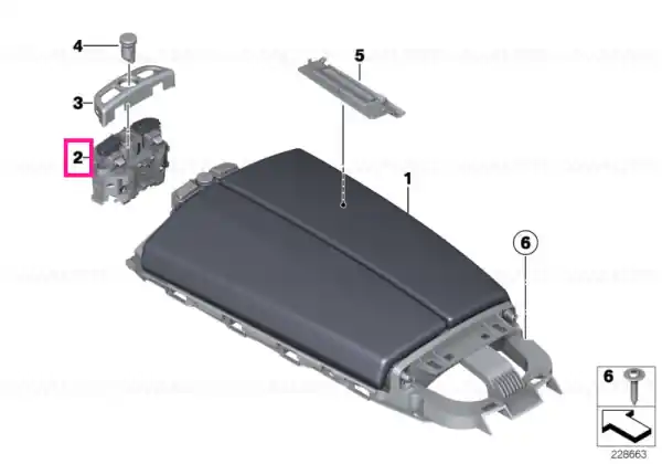 Popular Locking mechanism for armrest - BMW