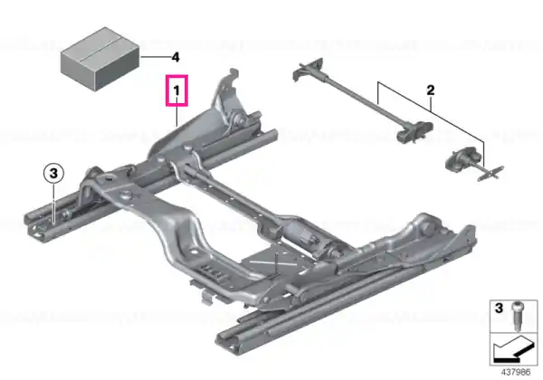 Cel mai vândut Seat rail left - BMW