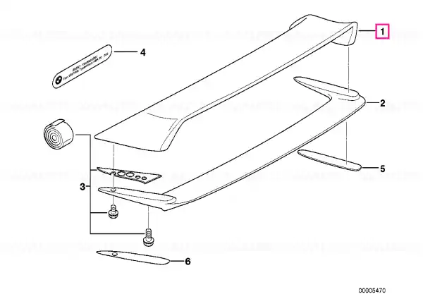 Lichidare de stoc Rear spoiler - BMW