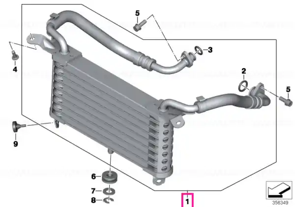 Preț mic Oil cooler - BMW Motorrad