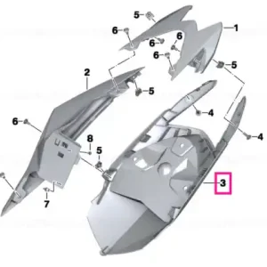 Tail part lower - BMW Motorrad Retur ușor