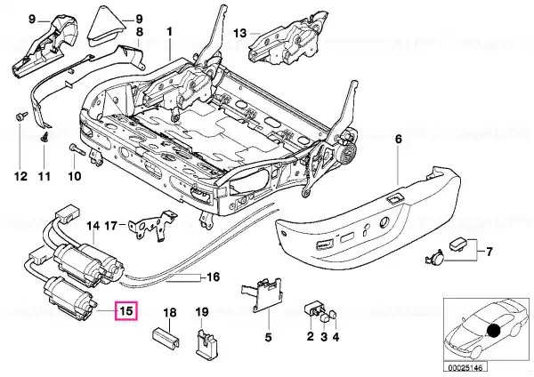 Drive, seat depth ajustment - BMW Cumpără acum