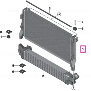 Retur ușor Radiator - BMW - Mini