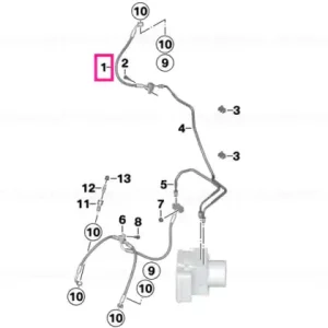 Brake-line control circuit, front - BMW Motorrad Retur gratuit