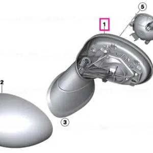 Plată securizată Exterior mirror left - BMW - Mini