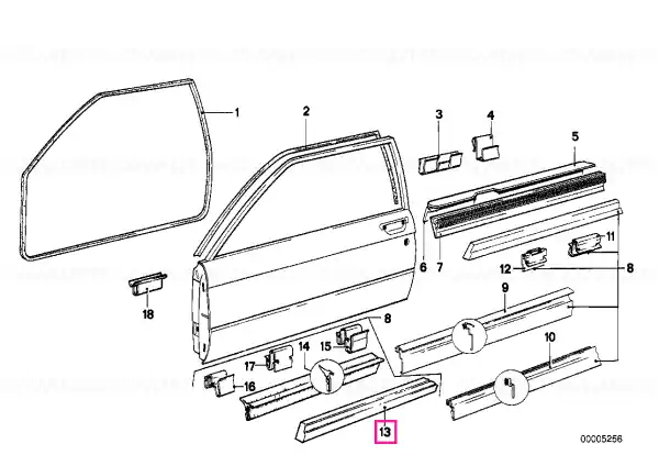 Cumpărături sigure Moulding front right - BMW