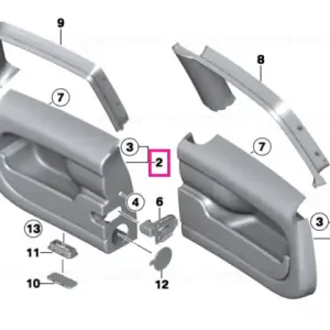 Livrare gratuită Panou ornament ușă spate dreapta - BMW - Mini