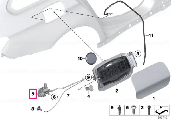 Ofertă Filler flap actuator - BMW
