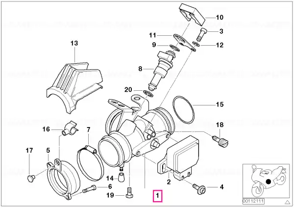 Plată securizată Right throttle - BMW Motorrad