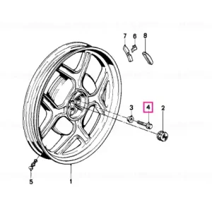 Wheel bolt M12X1,5 - BMW Motorrad Ofertă exclusivă