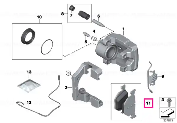 Kit reparație pastile frână - BMW Reducere specială