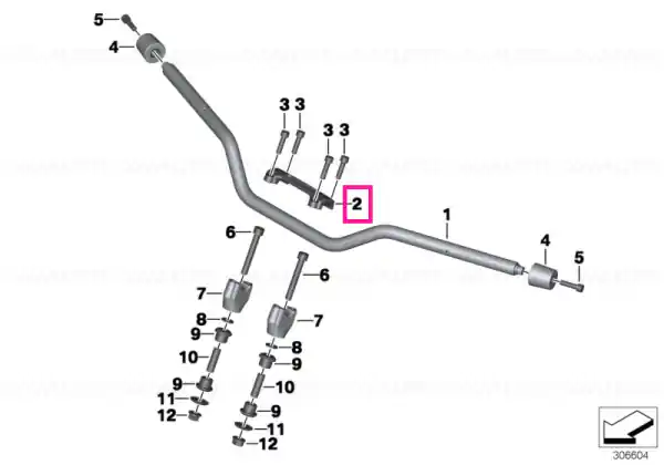 Discount Clamă bară o singură bucată - BMW Motorrad