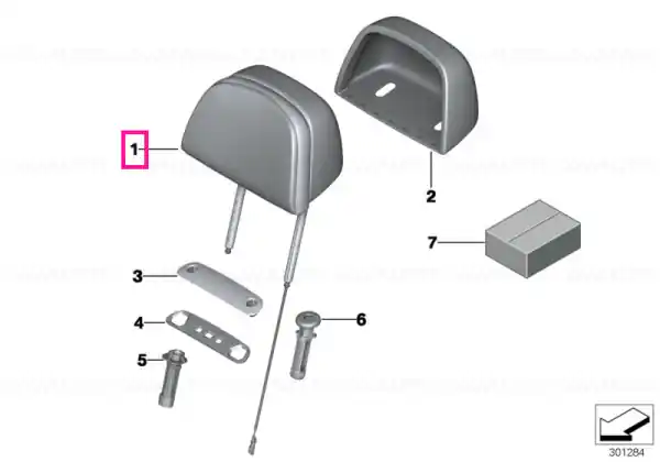 Ofertă Headrest Basis, leather LCOT,LCOU OYST. - BMW