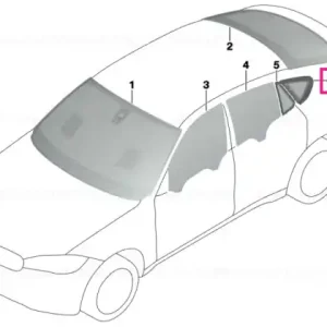 Vezi acum Side window fixed, black rear left SSG - BMW