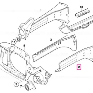 Lichidare de stoc Left interior engine support BASIS - BMW - Mini