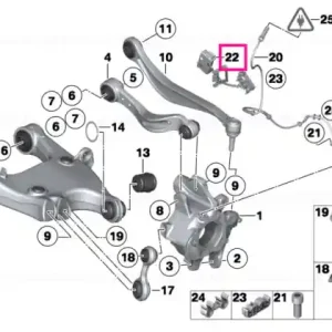 Tubing support, right - BMW Ieftin