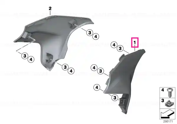 Protecție genunchi stânga BLACK GRAIN - BMW Motorrad Cumpără online