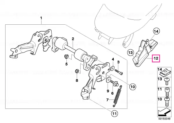 Reducere specială Right serrated ajustment - BMW Motorrad