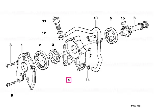 Ieftin Carcasă pompă ulei - BMW Motorrad