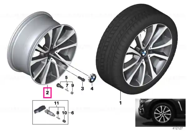 Promoție Light alloy rim Ferricgrey 9JX19 ET:18 - BMW