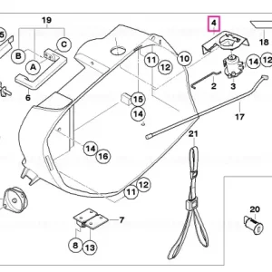 Capac broasca stanga - BMW Motorrad Nu rata