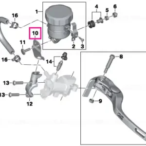 Suport rezervor expansiune frana - BMW Motorrad Retur gratuit