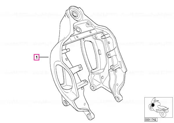 Front frame GRAPHITAN - BMW Motorrad Reducere de preț