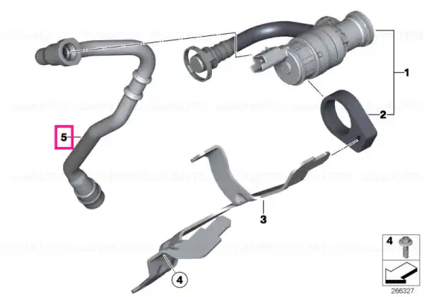 Cel mai vândut Fuel Tank Breather Line - BMW
