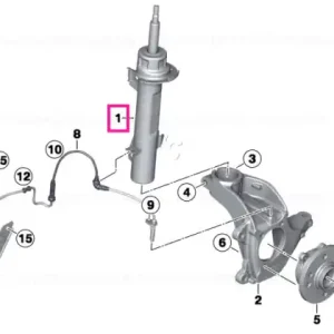 Disponibil imediat Arc telescop fata dreapta - BMW - Mini