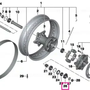 Chain tensioner, right - BMW Motorrad Reduceri