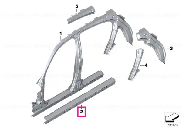 Reinforcement, entry, left - BMW Vezi acum
