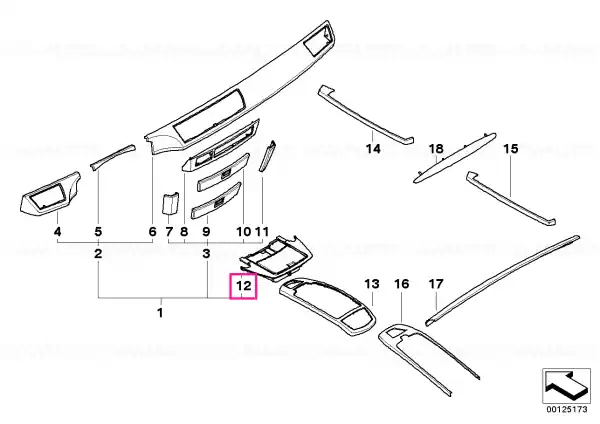 Suport modul consolă centrală PIANOLACK SW - BMW Ultima șansă