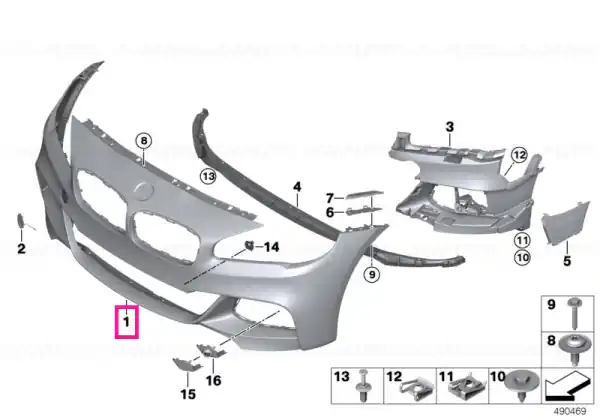 Capac trim bara fata BASIS - BMW Ofertă specială