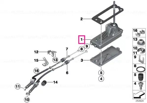 Expediere rapidă Buton schimbator viteza - BMW - Mini