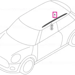 Roof railing, right - BMW - Mini Plată sigură