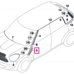 Vezi acum Ornament semnalizator lateral, stânga SILBER - BMW - Mini