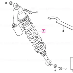 Chilipir Spring strut, rear - BMW Motorrad