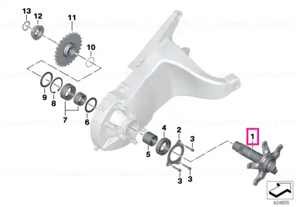Drive Shaft - BMW Motorrad Plată securizată