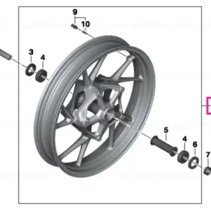 Comandă acum Front wheel 3.5X17 - BMW Motorrad