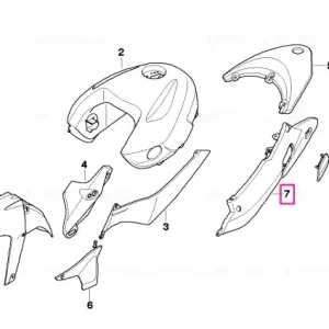 Right tail trim - BMW Motorrad Ofertă de sezon