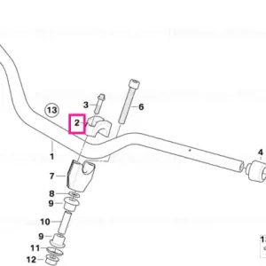 Clamping support D=22,2 - BMW Motorrad Retur gratuit