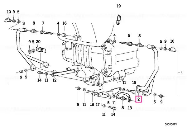 Reduceri Left engine protection bar SW - BMW